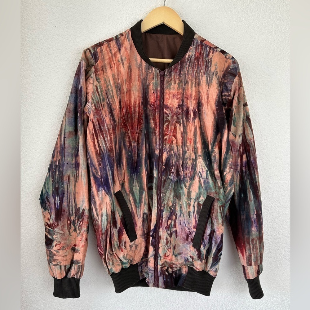 WEARABLE Artwork Jacket Size Large XL Extra Large Tie Dye